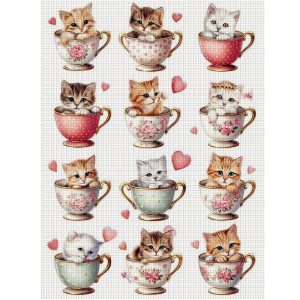 TEMU Diy Stitch Kit, New Stitch, Pattern Print Stitch Kit, Suitable For Living Room Bedroom Wall Decoration, New Stitch Kit 11ct, Best For Christmas,