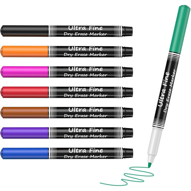 TEMU Dry Erase Markers Ultra Fine Dry Erase Markers, Ultra Fine Tip Dry Erase Markers, Extra Ultra Fine Erase Markers, Ultra Fine Tip Markers, Color