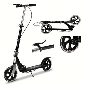 TEMU Kick Scooter, 2-wheel Foldable Adult Scooter With Adjustable Handlebar, , Without Battery