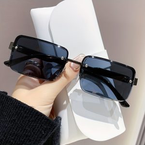 TEMU Korean Metal Glasses, Wear Glasses To Make Your Thinner, Unisex Style