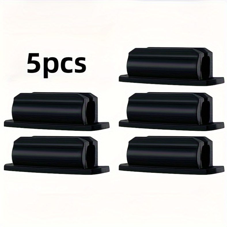 TEMU Lot de 5 porte-crayons en silicone, pince auto-adhésive pour bureau, maintien solide pour marqueurs, stylos à bille et crayons – créative