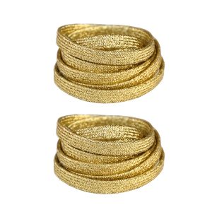 TEMU Of Golden Or Silvery Laces For Of Casual Shoes, Sneakers, Running Shoes, Board Shoes, Canvas Shoes, Basketball Shoes.