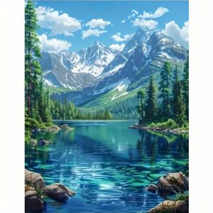 TEMU Paint By Number For Adults Beginner, Diy Gift Canvas Painting Kits, Oil Painting Kit, Diy Paint Adult Crafts For Gift Home Wall 16x20inch