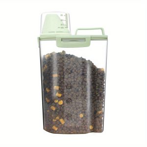 TEMU Pet Food Box Storage Bucket Cat Food Box Dog Food Container Barrel Storage