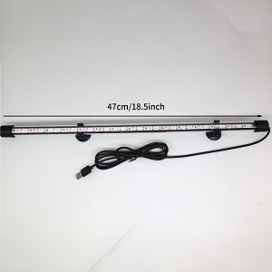 TEMU Submersible Light For Low Voltage, Dual-row Aquarium Enhancement, Suitable For Aquatic Decoration And , Without Battery, Aquarium Light For Fish