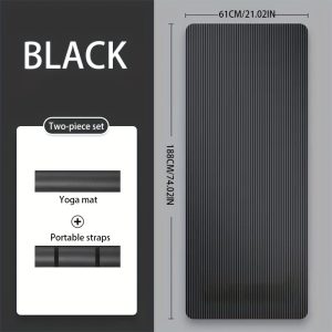 TEMU Thick Yoga Mat For - Absorbing, Mat For Workouts - /purple