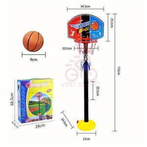 TEMU Youth Basketball Stand Sports Adjustable Lifting Shooting Toy Basketball Stand Set Outdoor Indoor Basketball Training