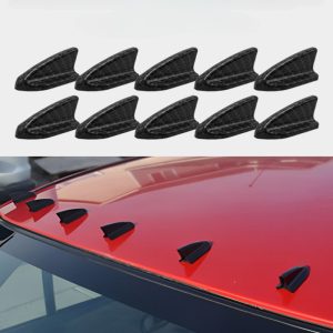 TEMU 10pcs Car Modification Accessories Pointed Stick-on Car Roof Tail Car Body Decoration Modification Parts Car Antenna