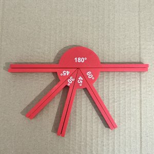 TEMU 1 Set Protractors, Teaching Tools, Mathematics Supplies, Angle Tools, Geometric Angle Display Tools, Mathematics Teaching Aids, Learning Tools,