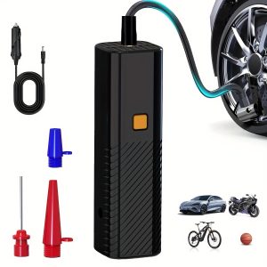 TEMU Air Pump For Car Tires, Tire Inflator Portable Air Compressor, Tire Air Pump For Car, Suitable For Bicycle Tires, Motorcycle Tires, And Types Of