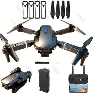 TEMU Beginner-friendly Drones, Premium Drones, And Remote-controlled Drones With Model Cameras Feature A Folding Design. A Single Battery Provides Of