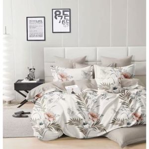 TEMU Creamy Garden 3-piece Bedding Set - Floral Bedding, 3-piece Bedding, Bedding, Comfortable Bedding, High-quality Bedding, Soft Bedding