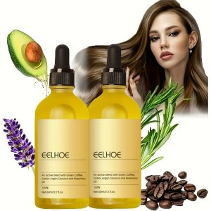 TEMU Hair Care Oil, Natural Hair Density Essential Oil, Plant Extract Hair Oil For Dry Damaged Hair Care, 60ml 2/6pcs, Castor Hair Care Essential Oil