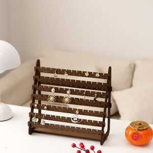 TEMU Vintage Wooden Jewelry Rack