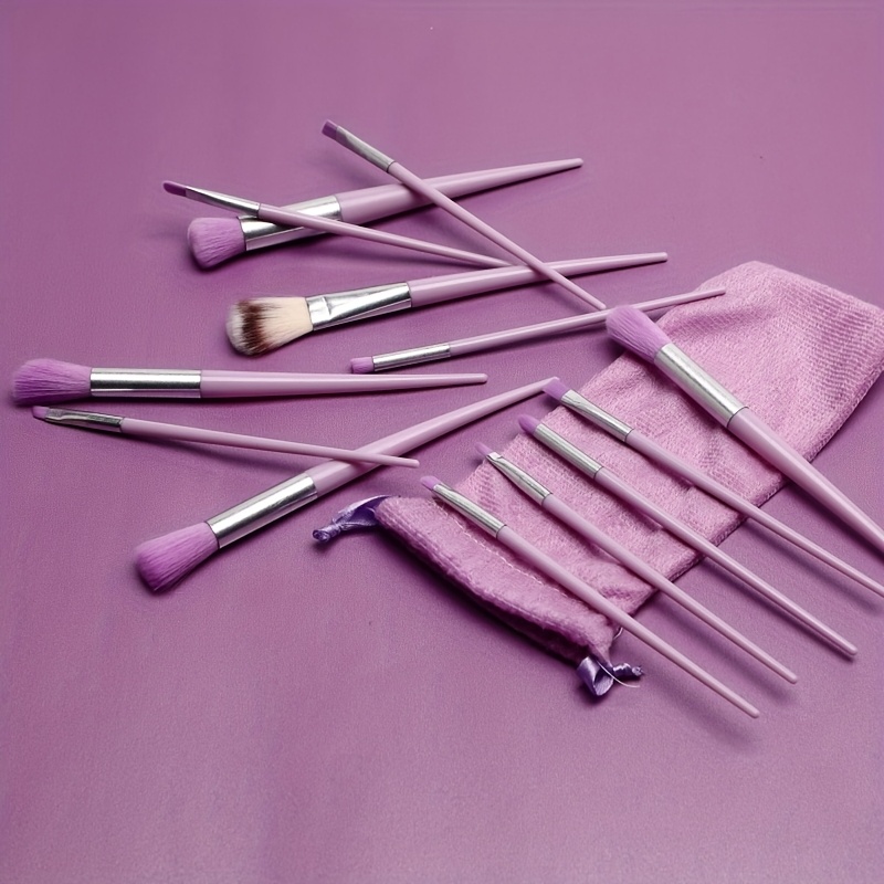 TEMU 13pcs Makeup Brushes Set Portable Makeup Brushes Eyeshadow Brushes Makeup Ultra Soft Loose Powder Blush Brushes