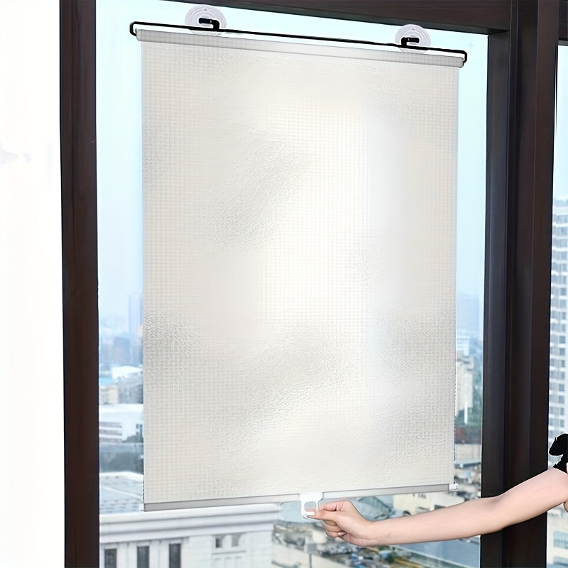 TEMU 1pc Roller Shades, Portable Curtains Retractable Sun Shades Sun , Free Installation, Suction Cup Adsorption, Kinds Of , Roller Shades, Window