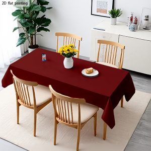 TEMU 1pc Tablecloth - Heavy-duty Machine-washable Fabric, Suitable For Dining Tables, Coffee Tables, Picnic & Outdoor Tables - Easy-clean Rectangular