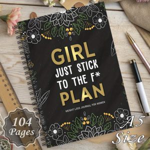 TEMU 1pc Weight Loss Planner & Wellness Journal - 12 Week Lost With Body Measurements, Fitness, Sleep, Nutrition, Meal & Habits Tracking Notebook -