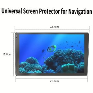 TEMU 2 Tempered Glass Screen Protectors Designed For Double Din Android Car Gps Navigation Systems (9 & 10 Inches), Featuring Universal Fit,