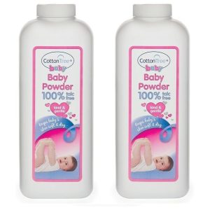 TEMU 2x Cotton Tree Baby Talc Powder Gentle Soft Formula For Delicate Comfort And Smooth Feel