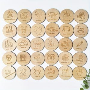 TEMU 30pcs Creative Wooden Storage Labels For Cabinets, Shelves And Boxes Vintage Gift Tags - Home Organization Labels, Home Organization Holiday
