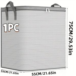 TEMU 3pcs/ 1 Pack Of Large Storage Bags, Folding Blanket Storage Bins, Clothing Storage Bins, Folding Laundry Organizers And Storage Containers With