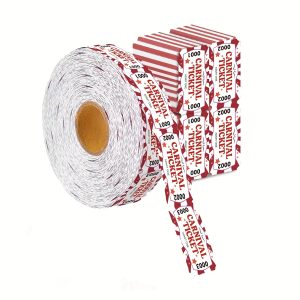 TEMU 500 Stück Karnevalsrollen-Tickets, -Tickets, Einzelrolle Karnevalsparty-Tickets, Karnevalsthema-Partydekorationen für Karnevalspartys,