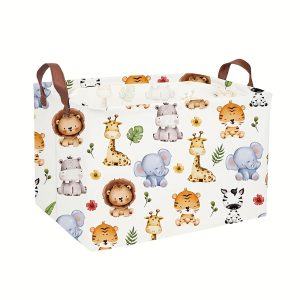 TEMU A Storage Box And Basket Organizer. Adorable Baskets With Handles. Animal-themed Decorations, Book Baskets, Gift Baskets, Laundry Baskets