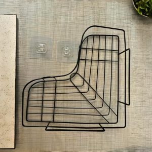 TEMU Eckregal für Badezimmer, platzsparend - Einfache Installation ohne Bohren - Robuster, wandmontierter Metall-Organizer für Shampoos und -