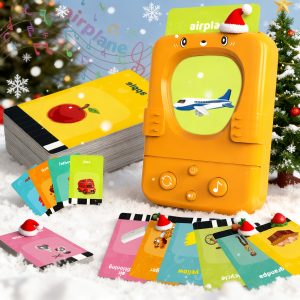 TEMU Interactive Flashcards Designed For Toddlers, Compact Voice-activated Toys For Young Children, Educational Toys That Help Build Vocabulary