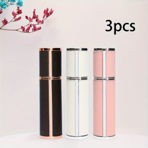 TEMU Leather Perfume Bottle, Perfume Refill Spray Bottle, 5ml Perfume Container, Bottom Refillable Perfume Bottle.