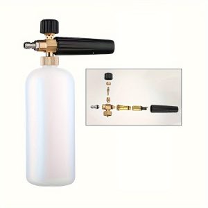 TEMU Of High-pressure Foam Spray Guns With Adjustable Fans, Cleaning Guns, Foam Tanks For Car Washing, Professional Foam Guns, 1/4 Quick-connect Car