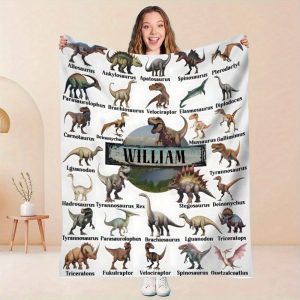 TEMU Personalized Custom Blankets, Unique Gift Blankets With Names, Exclusive , Family Name Blankets, Gifts For , Commemorative Blankets With Names,