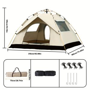 TEMU Portable Automatic Tents For Camping, Outdoor Activities, Backpacking, And Hiking, Including Camping Tents, Instant Pop-up Tents, Family Tents.