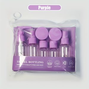 TEMU Portable Travel 9pcs Set Travel Dispensing Bottles Pump Bottles Lotion Bottles Spray Bottles Flip Bottles Bottles
