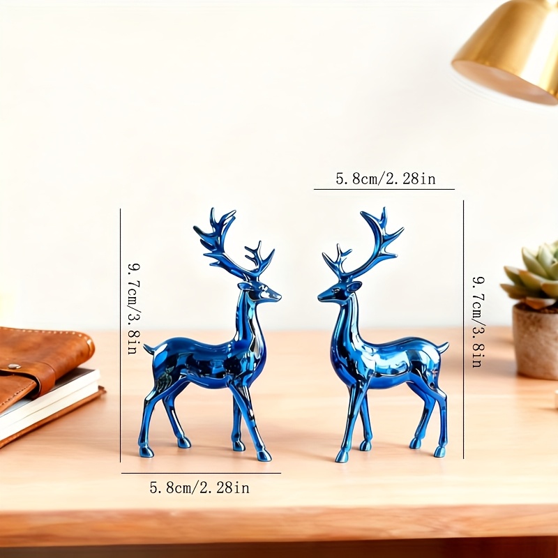 TEMU Shimmering Reindeer Ornaments, Christmas Decorations, Tabletop Decor, Holiday Decor, Christmas Ornaments, Desktop Decor