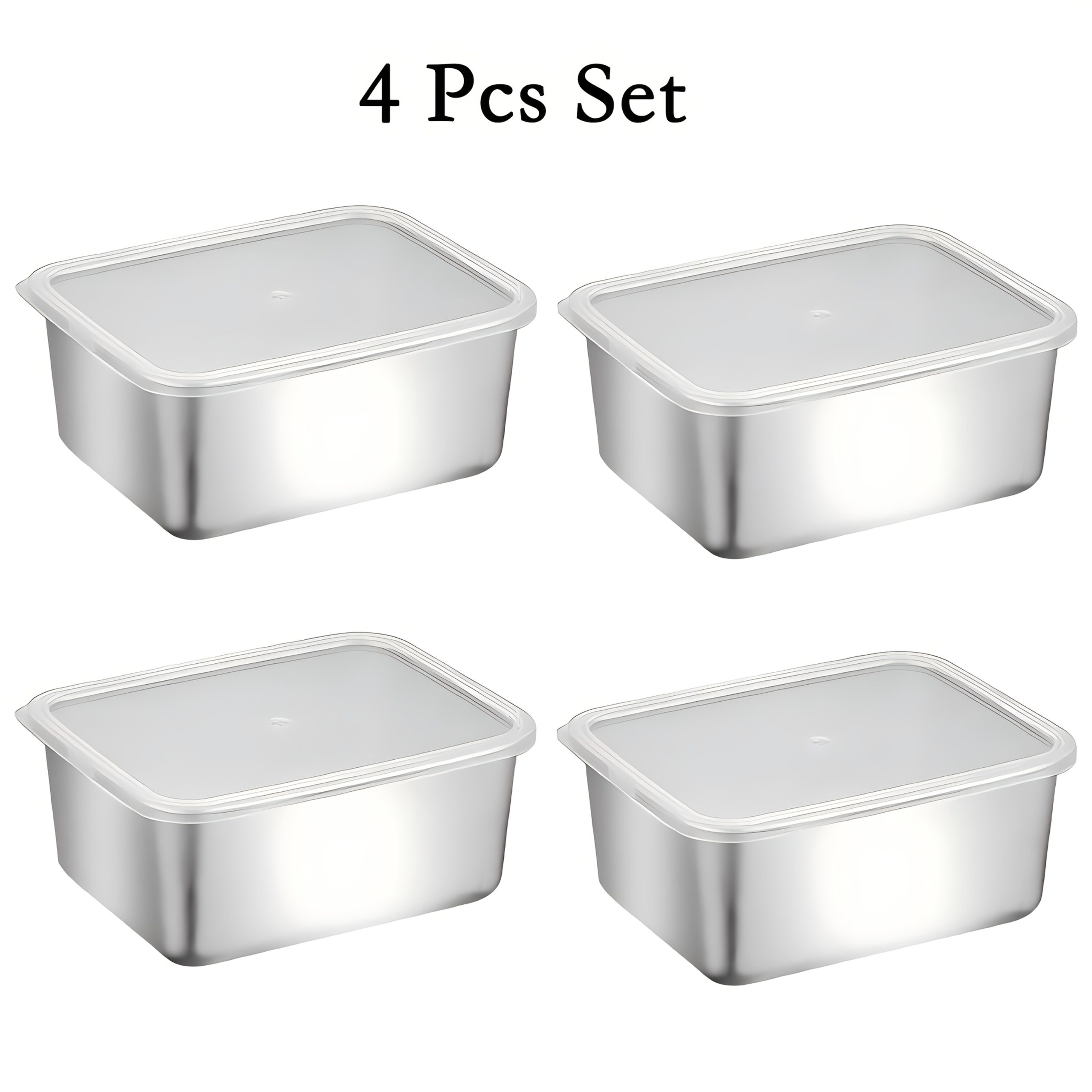 TEMU Stainless Steel Sealed Storage Containers, Portion Boxes, Lunch Boxes