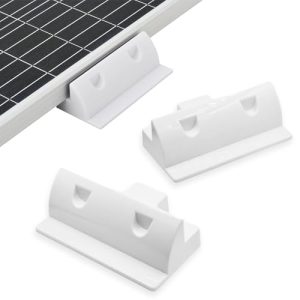 Slocable Solar Panel Mounting Bracket, 2pcs Corner Bracket Kit, Dill-Free, UV Resistant, for RV, Truck, Camper, Boat 2pcs side mounting brackets
