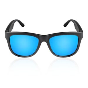 Smart Sunglasses for Men Women, Bluetooth Smart Glasses with UV400 Polarized Lenses, Built-in Mic & Speakers, Voice Assistant Compatible, HD Calling,