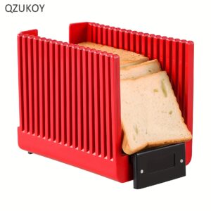 TEMU -pain QZUKOY pour pain fait maison, miches, , guide de tranchage facile à nettoyer, coupe-pain pliable