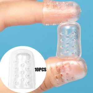 TEMU 10/20/30pcs Beauty And Personal Care Hand And Foot Care Fingertips, Silicone Toe Protectors, Breathable And Sweatproof