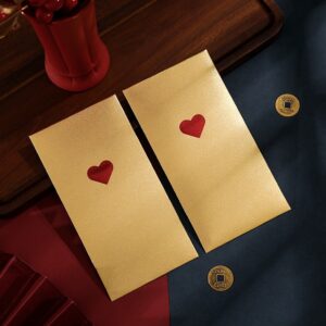 TEMU 12pcs, Envelope, Envelope, Valentine's Day Red Envelope, Company Bonus Red Envelope, Reward Baby Red Envelope Bag, Envelope Bag, From, Newborn