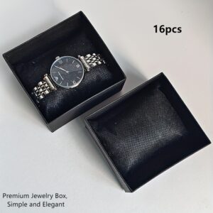 TEMU 16pcs Watch Storage Box With Watch Pillows, Suitable For Electronic Watches, Mechanical Watches, Quartz Watches, Jewelry Watches, Bracelets, And