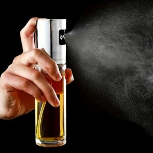 TEMU 1pc 100ml Olive Oil Spray Bottle, Kitchen Cooking Oil Sprayer, Glass Oil Container, Home And Outdoor Cooking Additions