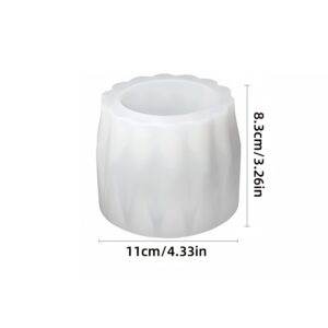 TEMU 1pc Of Flower Pot/candle Holder Silicone Mold, Plaster Flower Pot Mold, Plaster Candle Holder Mold/flower Pot Mold/succulent Flower Pot Mold,