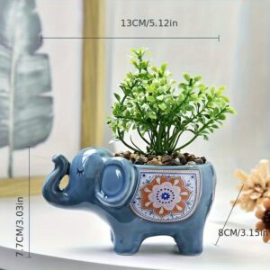 TEMU 1pc, Succulent Container, Ceramic Plant Pot, Creative Animal Flower Pot, Home Gardening Container, Gardening Tools (plants ) Gardening Gift Home