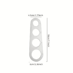 TEMU 1pz Strumento di Misurazione per Pasta Italiana - 2-in-1 (Grammi/) con Marcatura per Tubi di Spaghetti/Penne - per Pasta in Acciaio Inossidabile