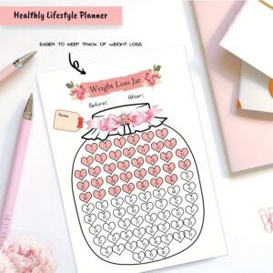 TEMU 2-pack Weight Loss Jars 80 Lbs/kg, Weight Loss Chart, Weight Loss Plan, Weight Loss, Weight Loss Journey, Weight Loss , Management Stickers,