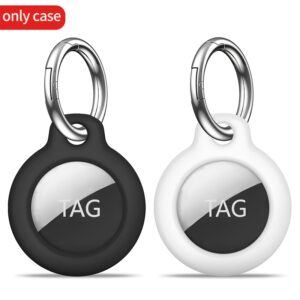 TEMU [2 Pack] Airtag Protective Case - Airtag Case With Keychain, Scratch-resistant Airtag Case, Airtag Accessory Box For Gps Item Finder Trackers