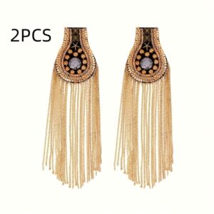 TEMU 2pcs Handcrafted Tassel , And Stylish Accessory For Blazers